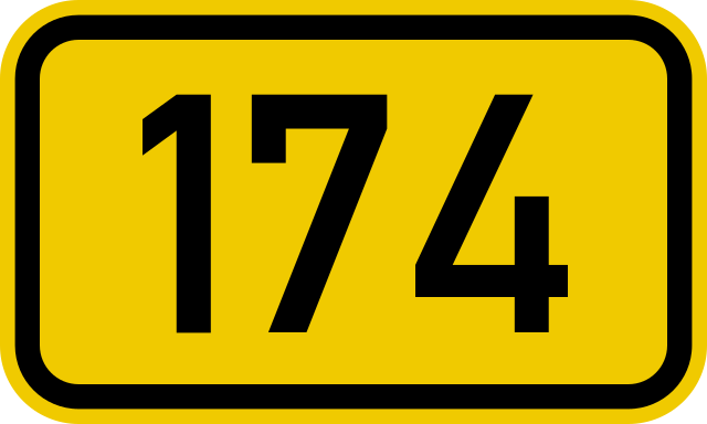 File:Bundesstraße 174 number.svg - Wikimedia Commons